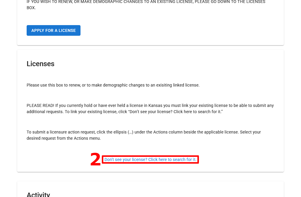 Step 1 when linking a My Portal account