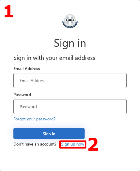 Step 1 when creating My Portal account