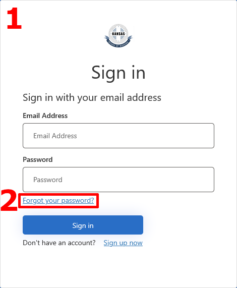 Step 1 when resetting a My Portal account